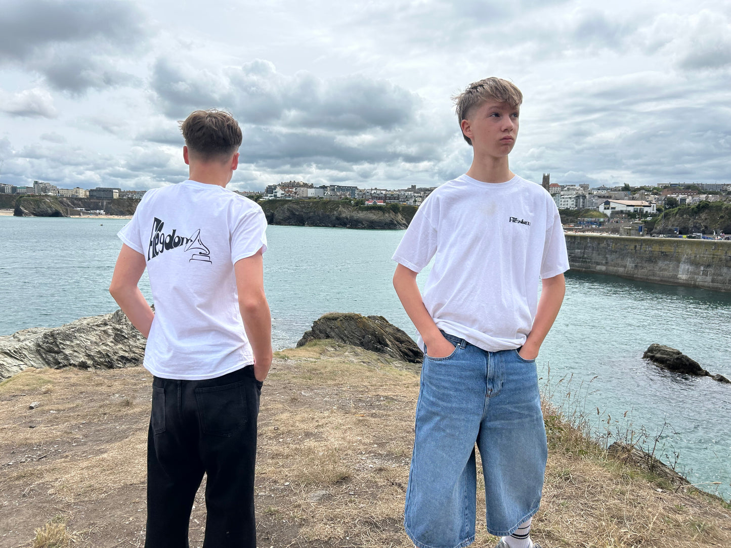 Freedom gramophone white t-shirt